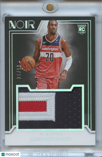 2024 Alexandre Sarr Patch Rookie 9 Panini Authentic