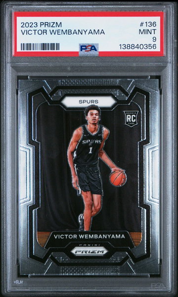 2023 Panini Prizm Victor Wembanyama #136 PSA 9