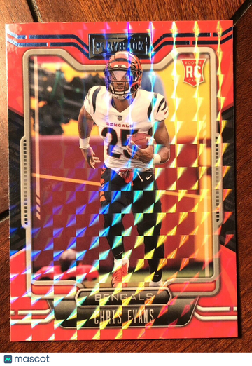 Chris Evans 2021 Panini Playbook Sparkle RC Rookie Card #189 Cincinnati Bengals