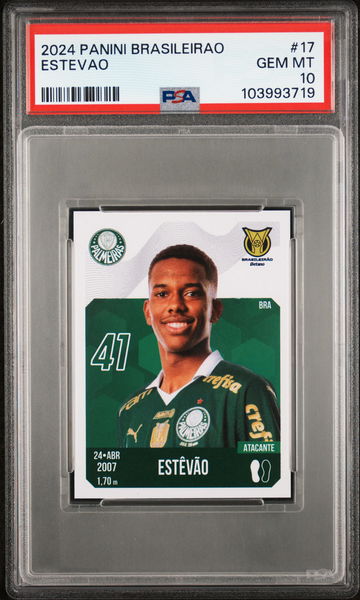 2024 Panini Brasileirao Estevao #17 PSA 10