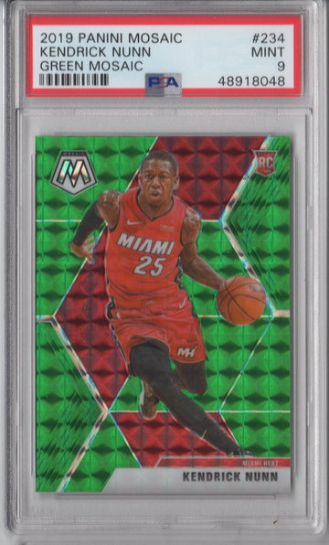 2019 Mosaic Kendrick Nunn Green PSA 9