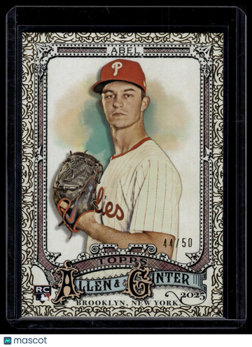 2025 Topps Allen & Ginter Mick Abel #272 Foil Filagree Gold SN RC