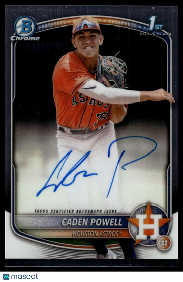 2025 Bowman Chrome Caden Powell #CPA-CPO Prospect Autographs AU