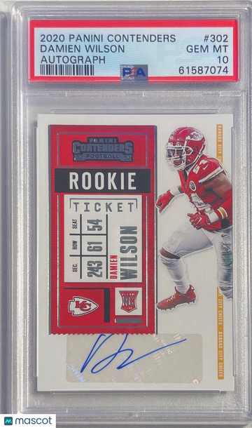 2020 Panini Contenders Damien Wilson #302 Autograph PSA 10