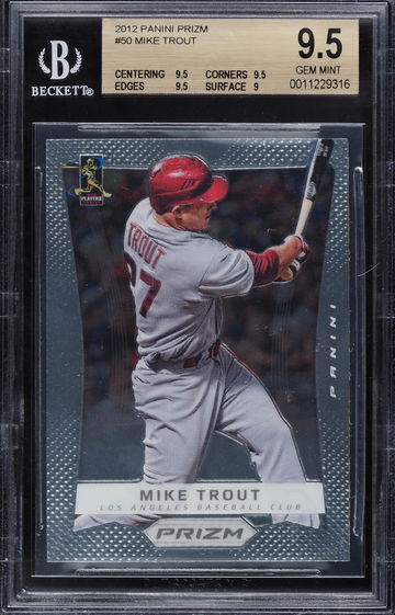 2012 Mike Trout Prizm Rookie BGS 9.5