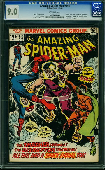 AMAZING SPIDER-MAN #118, CGC 9.0 VFNM