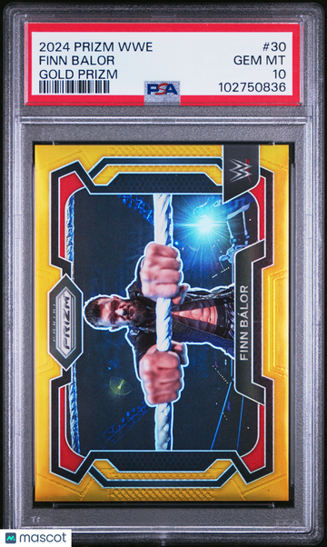 2024 Panini Prizm WWE Finn Balor #30 Gold PSA 10