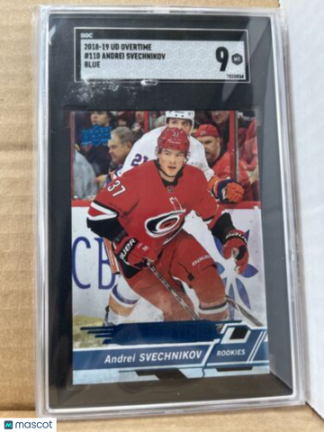 2018-19 Upper Deck Overtime Andrei Svechnikov Rookie SGC 9