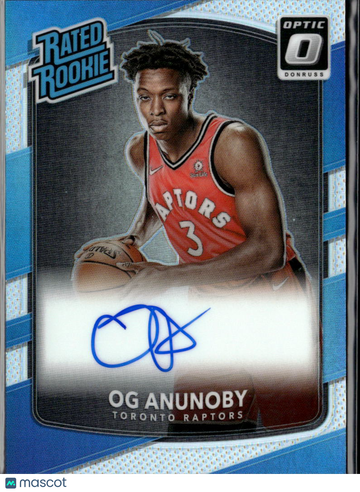 OG Anunoby 2018 Panini Donruss Optic Auto Toronto Raptors