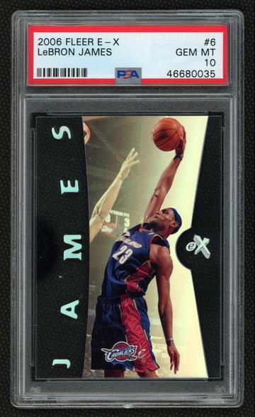 2006 Lebron James Fleer E-X #6 PSA 10 Gem Mint Super Tough!