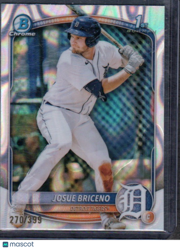 2025 Bowman Josue Briceno #BCP-13 Chrome Prospects Raywave Refractor SN