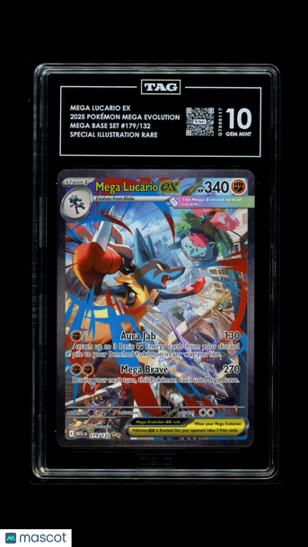 Pokémon Mega Evolution Mega Lucario ex TAG 10 #179/132
