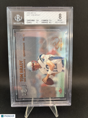2000 Metal Tom Brady Rookie BGS 8