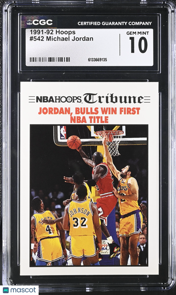 1991-92 Hoops Michael Jordan #542 CGC 10