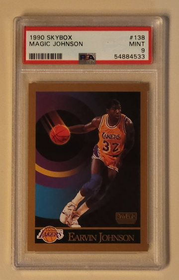 1990 SKYBOX #138 MAGIC JOHNSON PSA 9 MINT