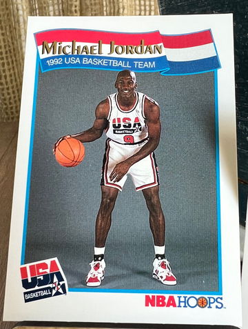 Two (2) 1991 1992 NBA Hoops USA Basketball McDonald's Michael Jordan Bulls #55