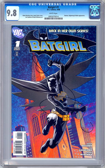 BATGIRL #1 CGC 9.8 NIGHTWING & ROBIN APPS MARK MCKENNA ART ANDY CLARKE CVR 2008