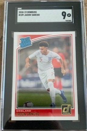 2018 Panini Donruss Rated Rookie - Jadon Sancho RC - SGC Mint 9 MT