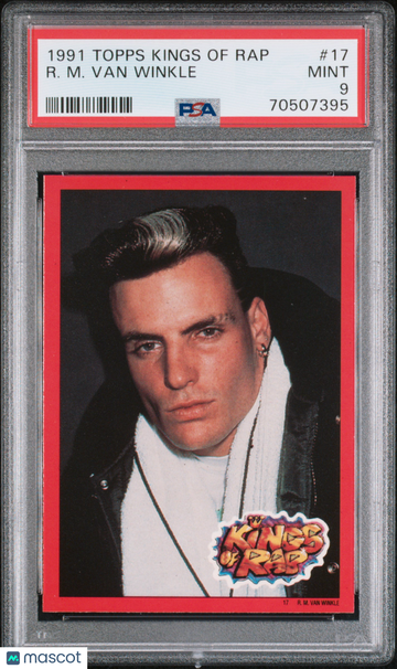 1991 Topps Kings Of Rap R. M. Van Winkle #17 PSA 9