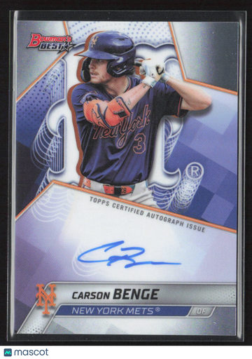 2025 Bowman's Best Baseball Carson Benge #B25-CBE