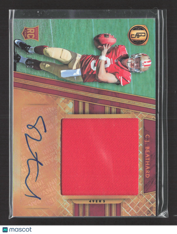 2017 Panini Gold Standard C.J. Beathard #323 Jersey Patch RC