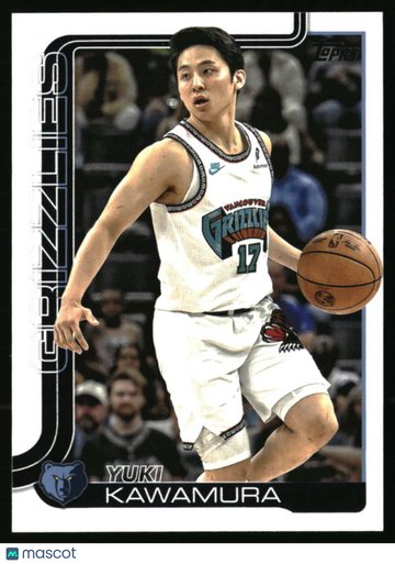 2025-26 Topps Yuki Kawamura #188 Memphis Grizzlies