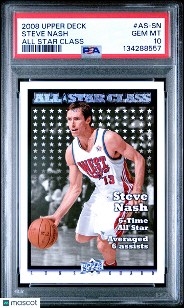 2008 Upper Deck All Star Class Steve Nash #AS-SN All Star Class PSA 10