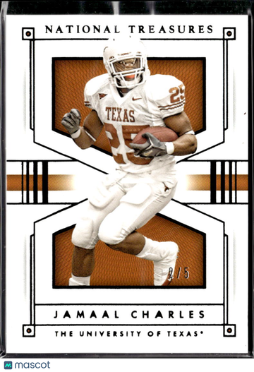 2016 Panini National Treasures Collegiate Jamaal Charles #49 /5