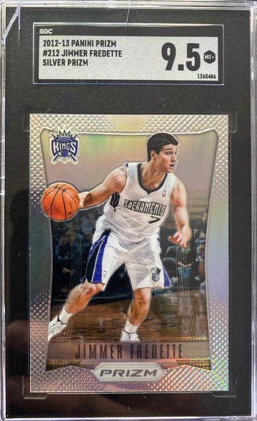 2012-13 Jimmer Fredette Silver Prizms Rookie SGC 9.5 (Damaged Case)