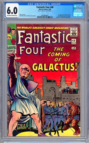 FANTASTIC FOUR #48 CGC 6.0 1ST SILVER SURFER & GALACTUS STAN LEE JACK KIRBY 1966