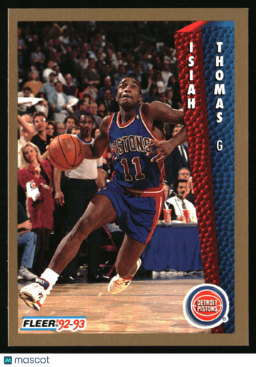 1992-93 Fleer Isiah Thomas #69 Detroit Pistons