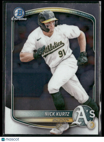 2024 Bowman Nick Kurtz #BCP-24 Chrome Misprint *Max Clark Back*