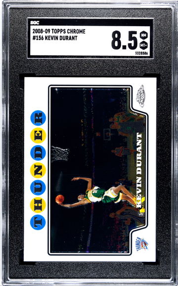 KEVIN DURANT 2008 2009 TOPPS CHROME CARD #156 SGC 8.5