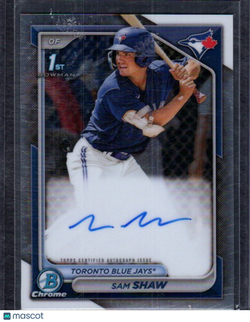 2024 Bowman Sam Shaw #CPA-SS Chrome Prospects Autographs AU