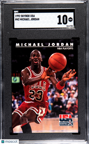 1992 Skybox Usa Michael Jordan #42 SGC 10