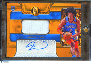 2023 Panini Chronicles Gold Standard Jalen Williams #GSJ-JWO Jersey Patch RC