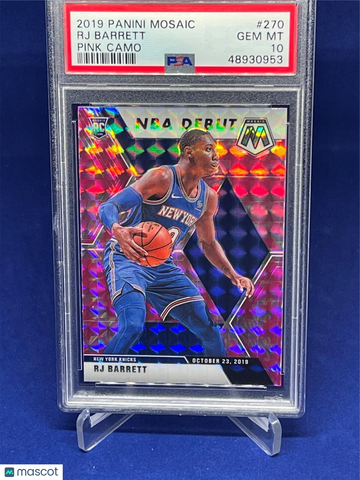 2019 Panini Mosaic RJ Barrett #270 Pink Camo PSA 10