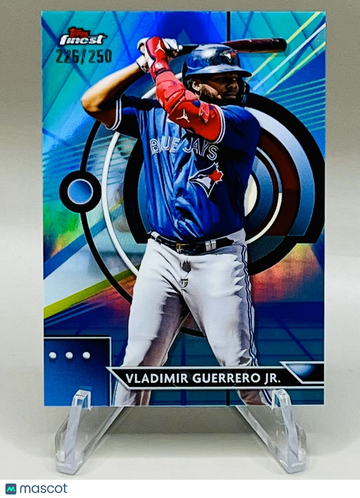 2023 Finest Vladimir Guerrero Jr. #85 Blue/Aqua Vapor Refractor Parallel/Variety Toronto Blue Jays