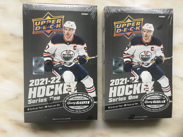 2- 2-2021/22 Upper Deck series 1 hobby boxes