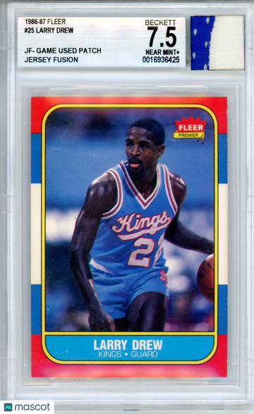 1986 Fleer Larry Drew #25 Rookie BGS 7.5