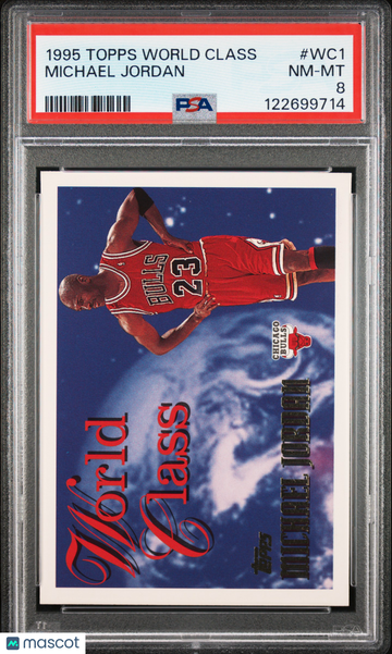 1995 Topps World Class Michael Jordan #WC1 PSA 8