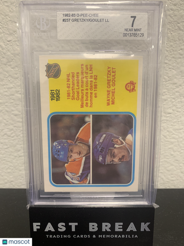 1982 O-Pee-Chee Michel Goulet LL Wayne Gretzky #237 /Michel BGS 7