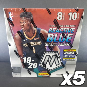 X5 2019-20 Panini NBA Mosaic Mega Boxes Basketball NBA Brand New & Factory Sealed