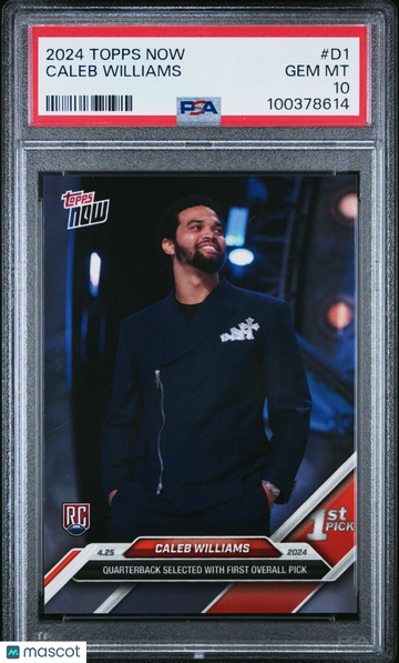 2024 Topps Now Caleb Williams #D1 PSA 10