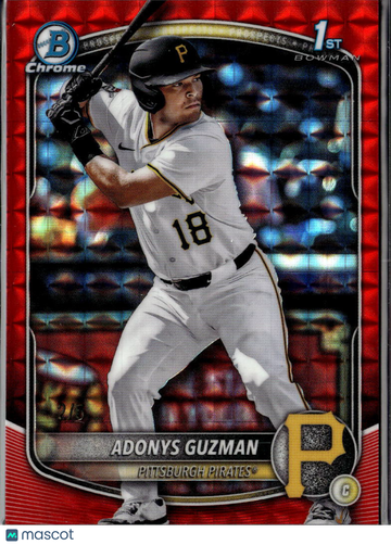 2025 Bowman Chrome Adonys Guzman #BDC-126 Red Mojo Refractor