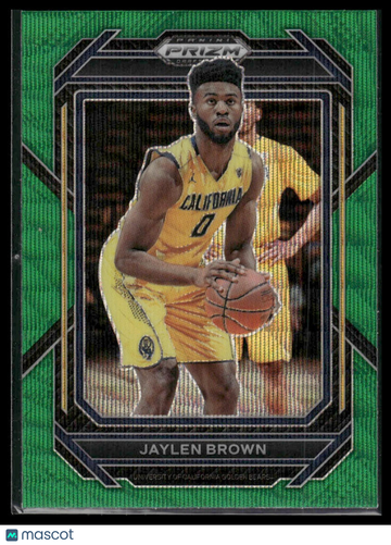 2023 Panini Prizm Draft Picks Jaylen Brown #67 Green Wave