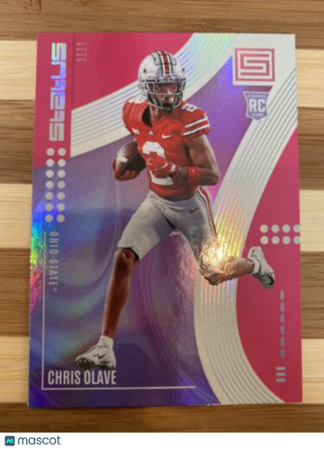 🔥2022 Panini Chronicles Status Draft Picks Chris Olave #10 RC Rookie Pink Foil