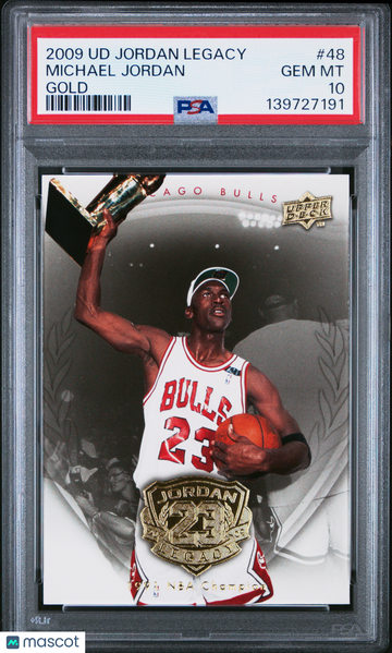 2009 Upper Deck Jordan Legacy Gold Michael Jordan #48 PSA 10