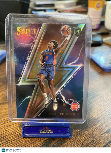 2023-24 Panini Select Ausar Thompson #9 Thunder Lane Silver Prizms