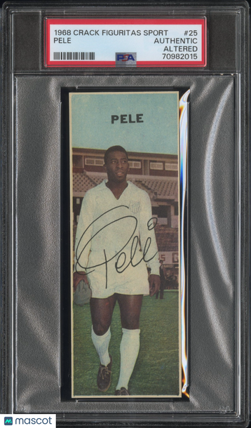 1968 Crack Figuritas Sport Pele #25 Pop 1. None Higher PSA A